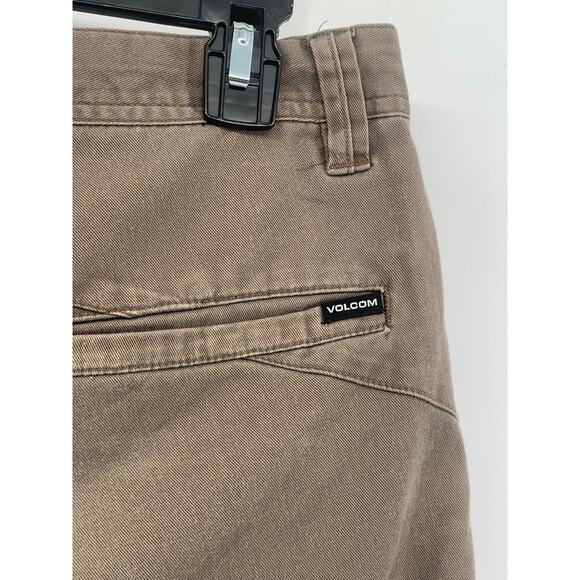 VOLCOM Men's Tan Solid Straight-Leg Modern Fit Chino Pants SZ 31 - Picture 8 of 12
